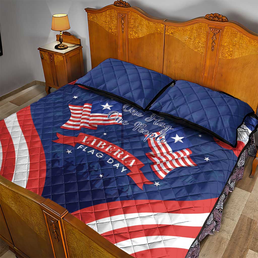 Liberia Flag Day Quilt Bed Set One Flag One People - African Pride