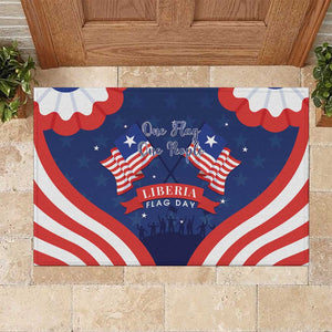 Liberia Flag Day Rubber Doormat One Flag One People - African Pride