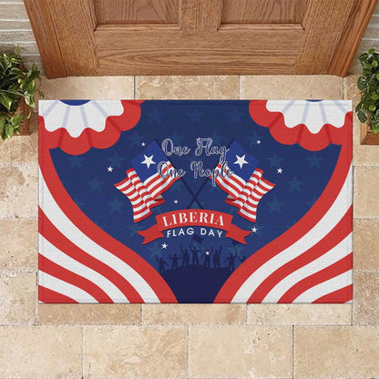 Liberia Flag Day Rubber Doormat One Flag One People - African Pride