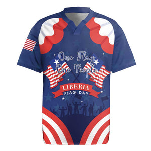 Personalized Liberia Flag Day Rugby Jersey One Flag One People - African Pride