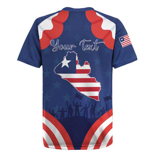 Personalized Liberia Flag Day Rugby Jersey One Flag One People - African Pride
