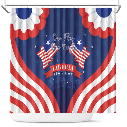Liberia Flag Day Shower Curtain One Flag One People - African Pride