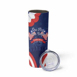 Personalized Liberia Flag Day Skinny Tumbler One Flag One People - African Pride