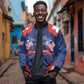 Personalized Liberia Flag Day Sleeve Zip Bomber Jacket One Flag One People - African Pride