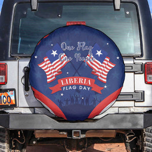 Liberia Flag Day Spare Tire Cover One Flag One People - African Pride
