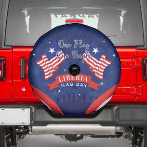 Liberia Flag Day Spare Tire Cover One Flag One People - African Pride