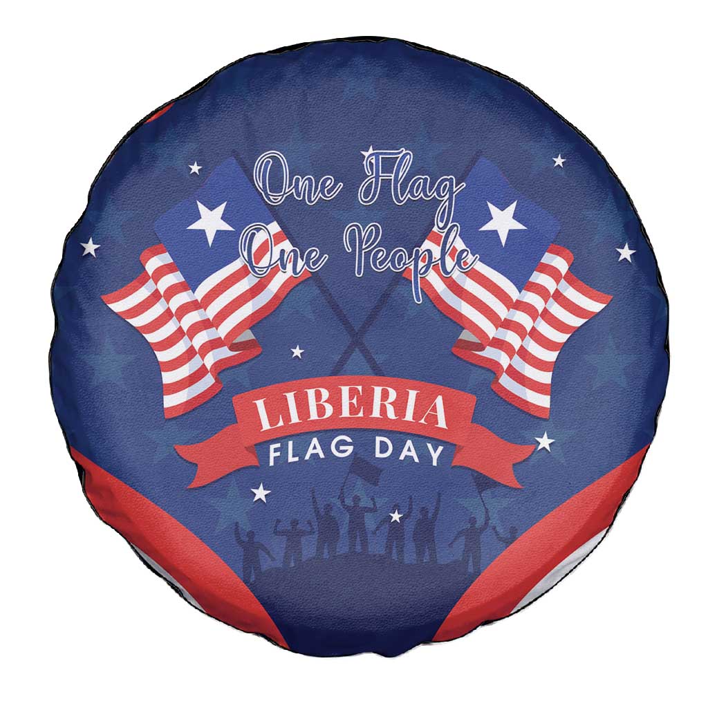 Liberia Flag Day Spare Tire Cover One Flag One People - African Pride