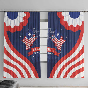 Liberia Flag Day Window Curtain One Flag One People - African Pride