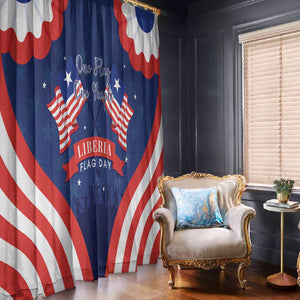 Liberia Flag Day Window Curtain One Flag One People - African Pride