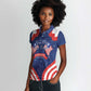 Personalized Liberia Flag Day Women Polo Shirt One Flag One People - African Pride