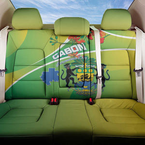 Gabon Independence Day Back Car Seat Cover Gradient Style - African Pride