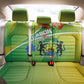 Gabon Independence Day Back Car Seat Cover Gradient Style - African Pride