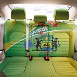 Gabon Independence Day Back Car Seat Cover Gradient Style - African Pride