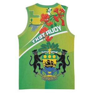 Personalized Gabon Independence Day Basketball Jersey Gradient Style - African Pride
