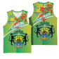 Personalized Gabon Independence Day Basketball Jersey Gradient Style - African Pride