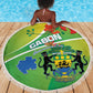 Gabon Independence Day Beach Blanket Gradient Style - African Pride