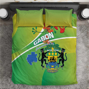 Gabon Independence Day Bedding Set Gradient Style - African Pride