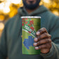 Personalized Gabon Independence Day 4 in 1 Can Cooler Tumbler Gradient Style - African Pride