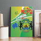 Gabon Independence Day Canvas Wall Art Gradient Style - African Pride