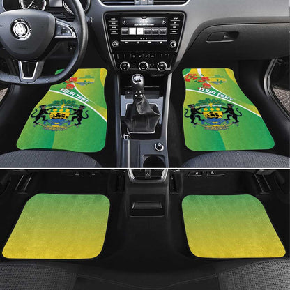 Gabon Independence Day Car Mats Gradient Style - African Pride