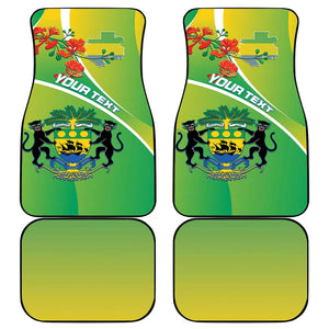Gabon Independence Day Car Mats Gradient Style - African Pride