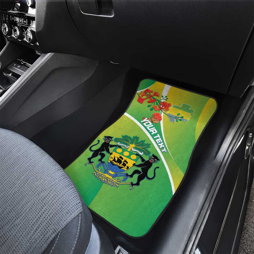 Gabon Independence Day Car Mats Gradient Style - African Pride