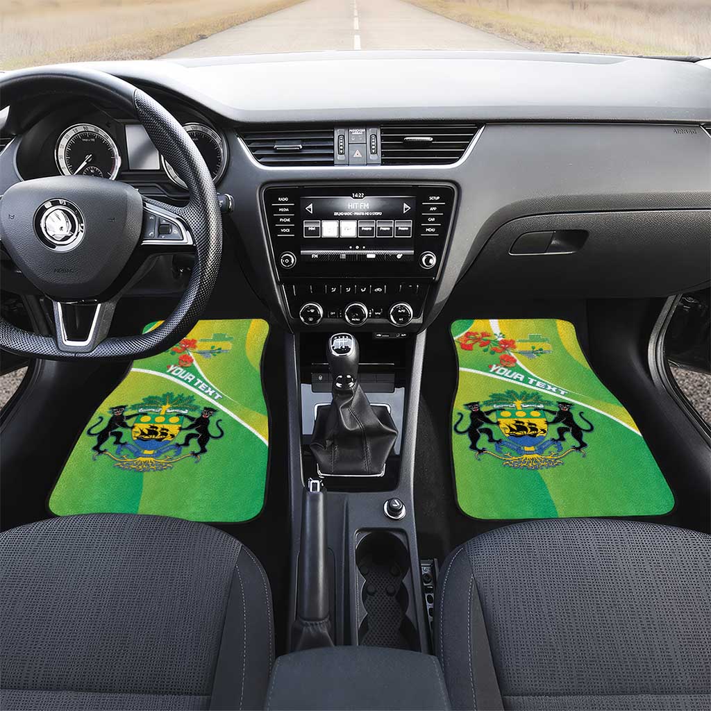 Gabon Independence Day Car Mats Gradient Style - African Pride