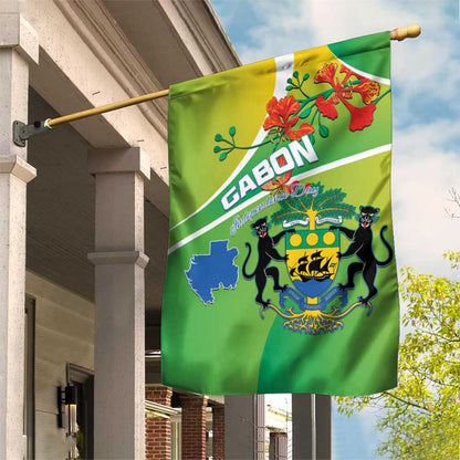 Gabon Independence Day Garden Flag Gradient Style - African Pride