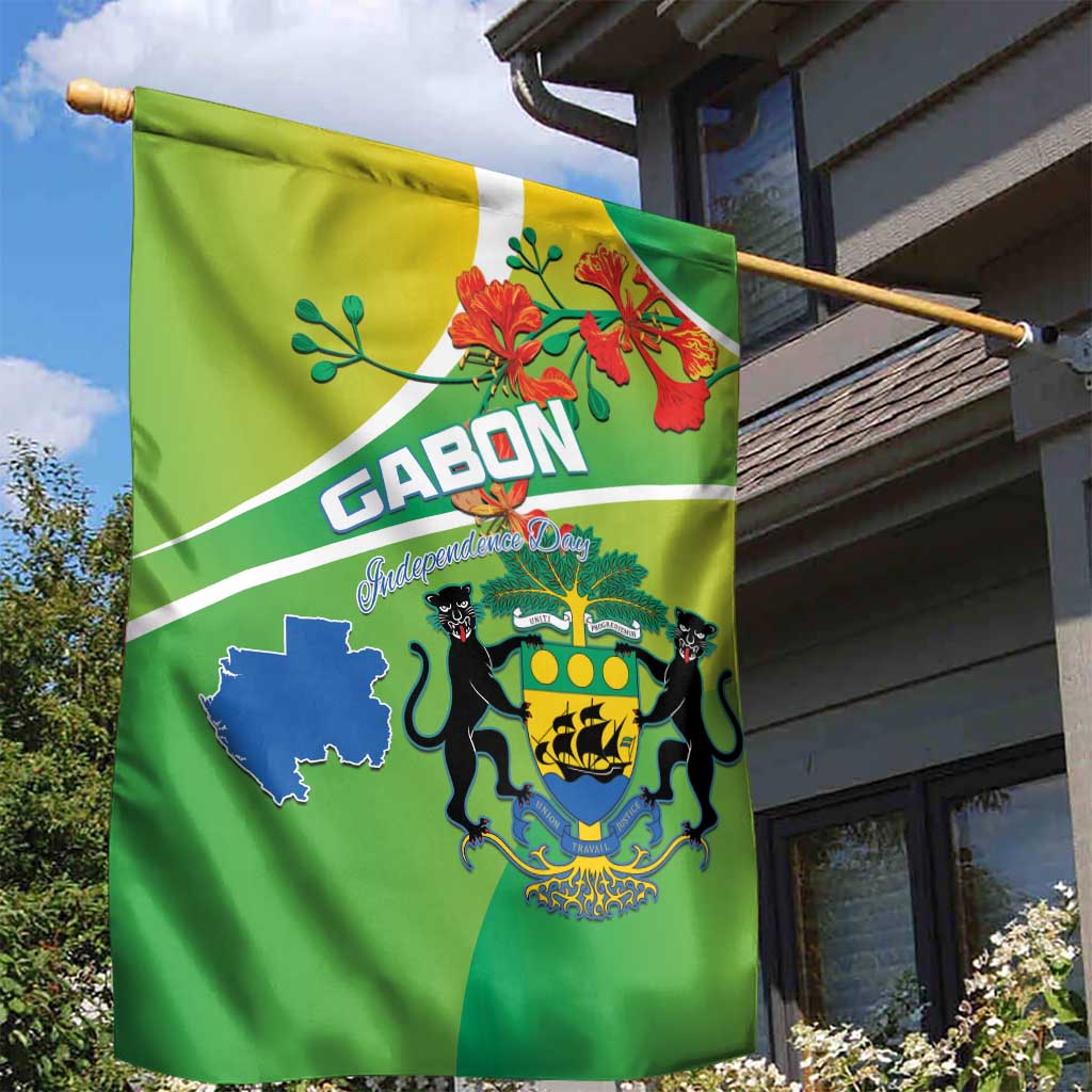 Gabon Independence Day Garden Flag Gradient Style - African Pride