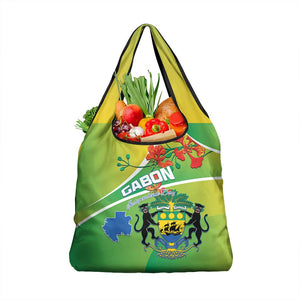 Gabon Independence Day Grocery Bag Gradient Style - African Pride
