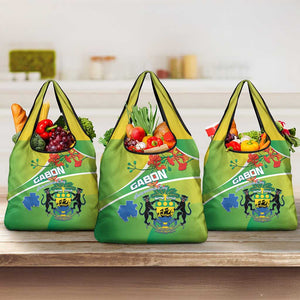 Gabon Independence Day Grocery Bag Gradient Style - African Pride