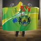Gabon Independence Day Hooded Blanket Gradient Style - African Pride