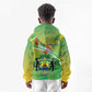 Personalized Gabon Independence Day Kid Hoodie Gradient Style - African Pride