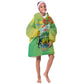 Personalized Gabon Independence Day Kid Wearable Blanket Hoodie Gradient Style - African Pride