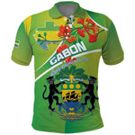 Personalized Gabon Independence Day Polo Shirt Gradient Style - African Pride