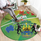 Gabon Independence Day Round Carpet Gradient Style - African Pride