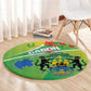 Gabon Independence Day Round Carpet Gradient Style - African Pride