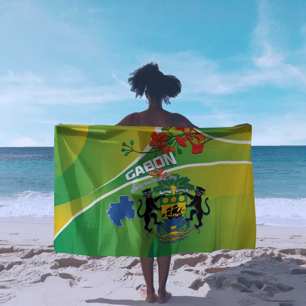 Gabon Independence Day Sarong Gradient Style - African Pride