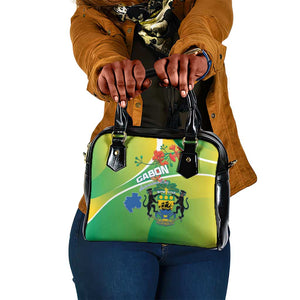 Gabon Independence Day Shoulder Handbag Gradient Style - African Pride