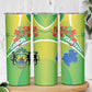 Personalized Gabon Independence Day Skinny Tumbler Gradient Style - African Pride