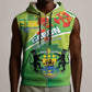 Personalized Gabon Independence Day Sleeveless Zip Hoodie Gradient Style - African Pride