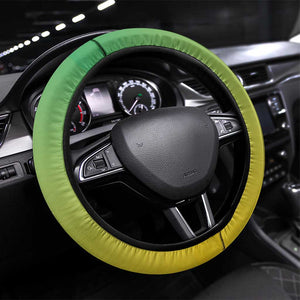 Gabon Independence Day Steering Wheel Cover Gradient Style - African Pride