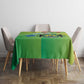 Gabon Independence Day Tablecloth Gradient Style - African Pride