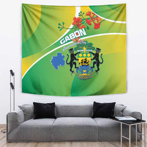 Gabon Independence Day Tapestry Gradient Style - African Pride