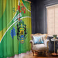 Gabon Independence Day Window Curtain Gradient Style - African Pride