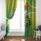 Gabon Independence Day Window Curtain Gradient Style - African Pride