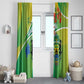 Gabon Independence Day Window Curtain Gradient Style - African Pride