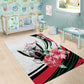 Sudan Area Rug Sudanese Secretary Bird With Hibiscus - African Pride