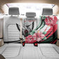Sudan Back Car Seat Cover Sudanese Secretary Bird With Hibiscus - African Pride