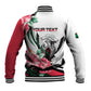 Personalized Sudan Baseball Jacket Sudanese Secretary Bird With Hibiscus - African Pride